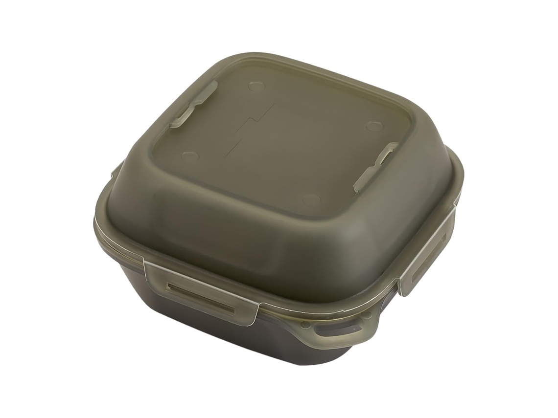 Caja organizadora para huevos de camping con 4 compartimentos para transporte y almacenamiento.