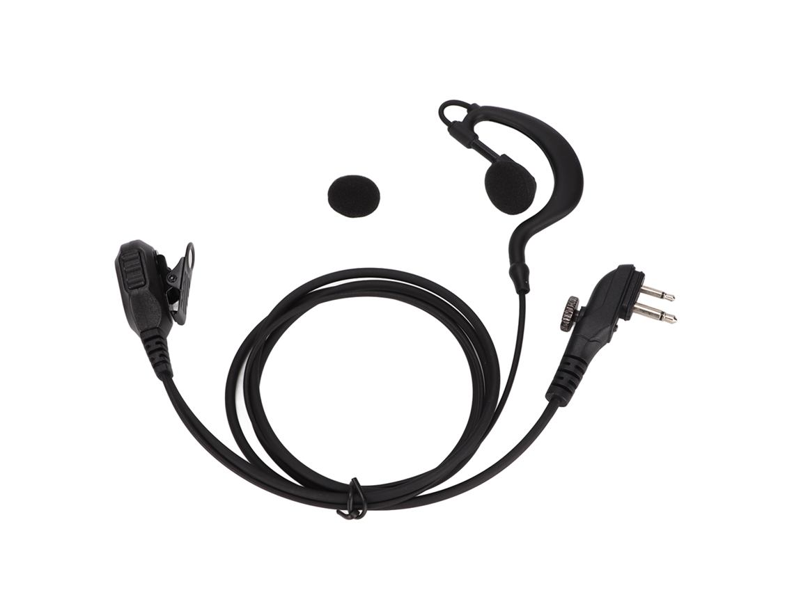 Fone de Ouvido para Walkie Talkie com Trava EOOCOO