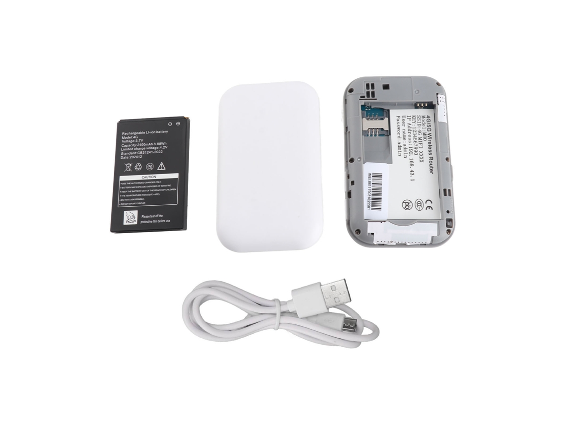 Router wifi portátil Baoj-2026 M80, punto de acceso 4G con pantalla LED, multifuncional para viajes en coche y uso en exteriores.