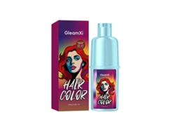 Tinte para el cabello Gleamxi con extracto de plantas, color marrón natural, fácil de usar.