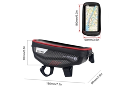 Bolsa Para Celular Bike Com Suporte Touch Screen À Prova De Água Para Quadro Dianteiro Bicicleta