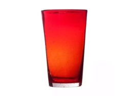 Memento Bicchiere Por Bebida En Vetro Soffiato Rojo