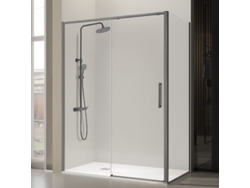 Frontal De Ducha + Puerta Corredera 155-157.6 Cm Delta Gun Metal