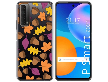 Carcasa Huawei P Smart 2021 TUMUNDOSMARTPHONE Dibujos Transparente Multicolor
