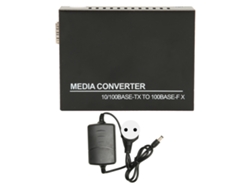 Conmutador Ethernet Sfp Con Convertidor De Medios De Fibra 10/100m Con Indicador Led, Plug And Play Y Enchufe Europeo.