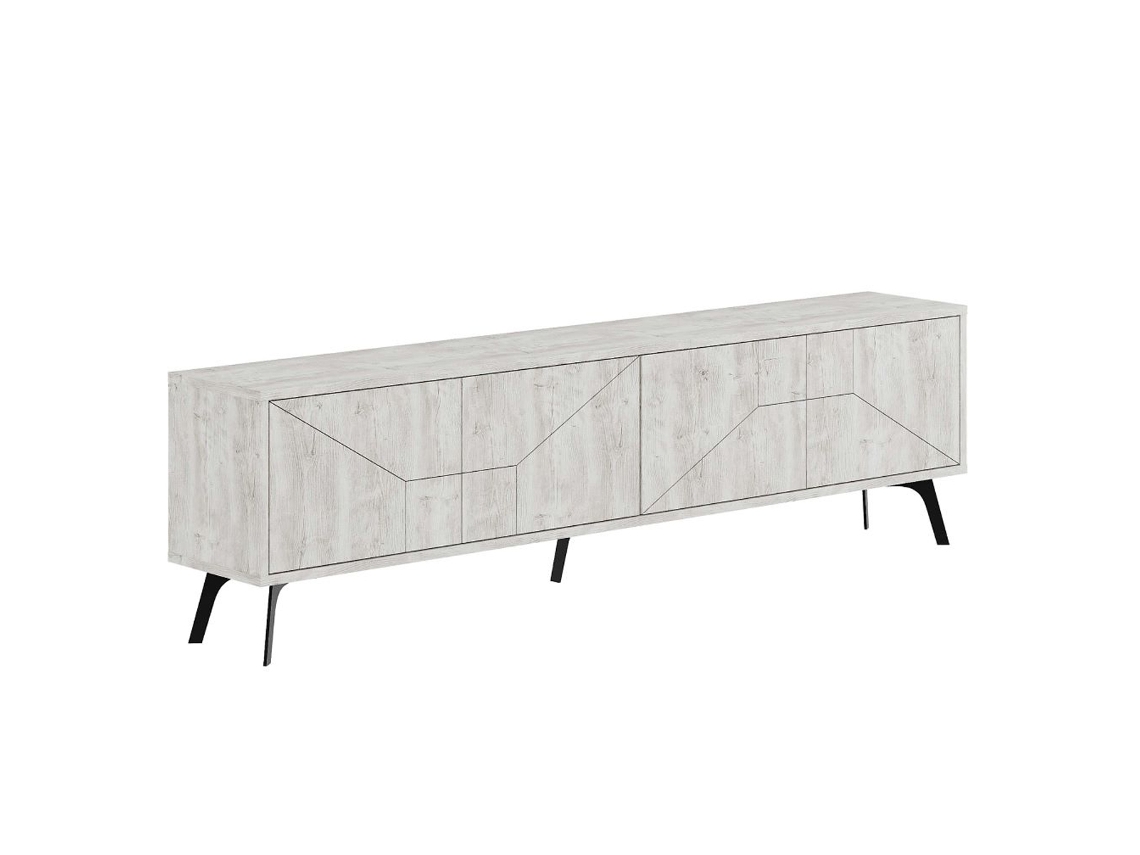 Mueble de TV VENPRODIN Dune (180 cm - Blanco)