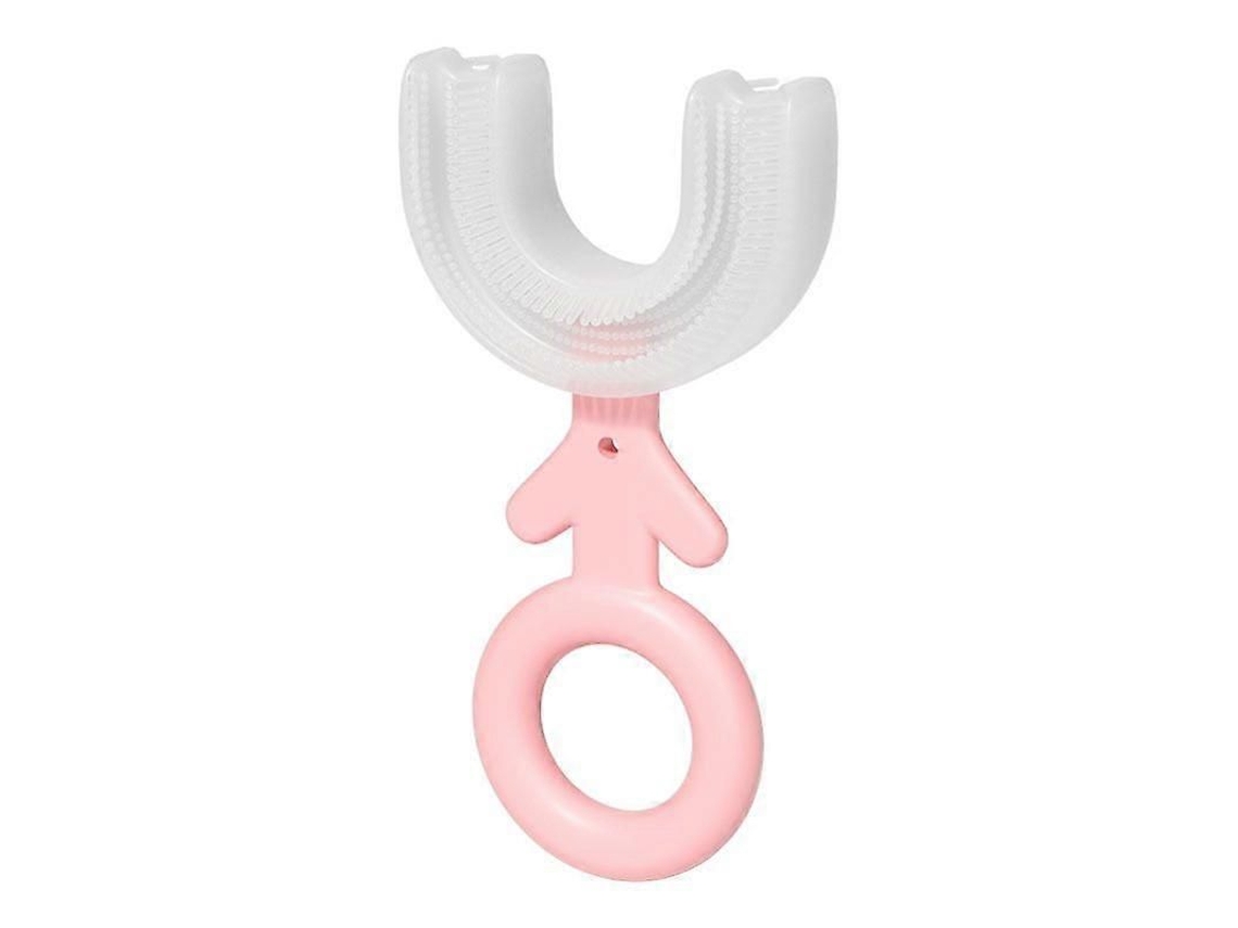 Cepillo de dientes infantil en forma de U, limpiador de silicona, limpieza de 360° para niños. GOKOCO