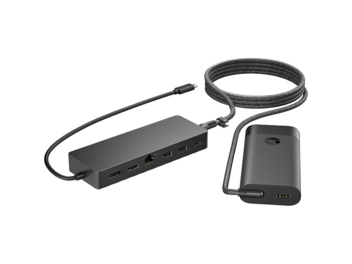 Cargador universal tipo CY con base USB para portátil HP 9h0h9aa