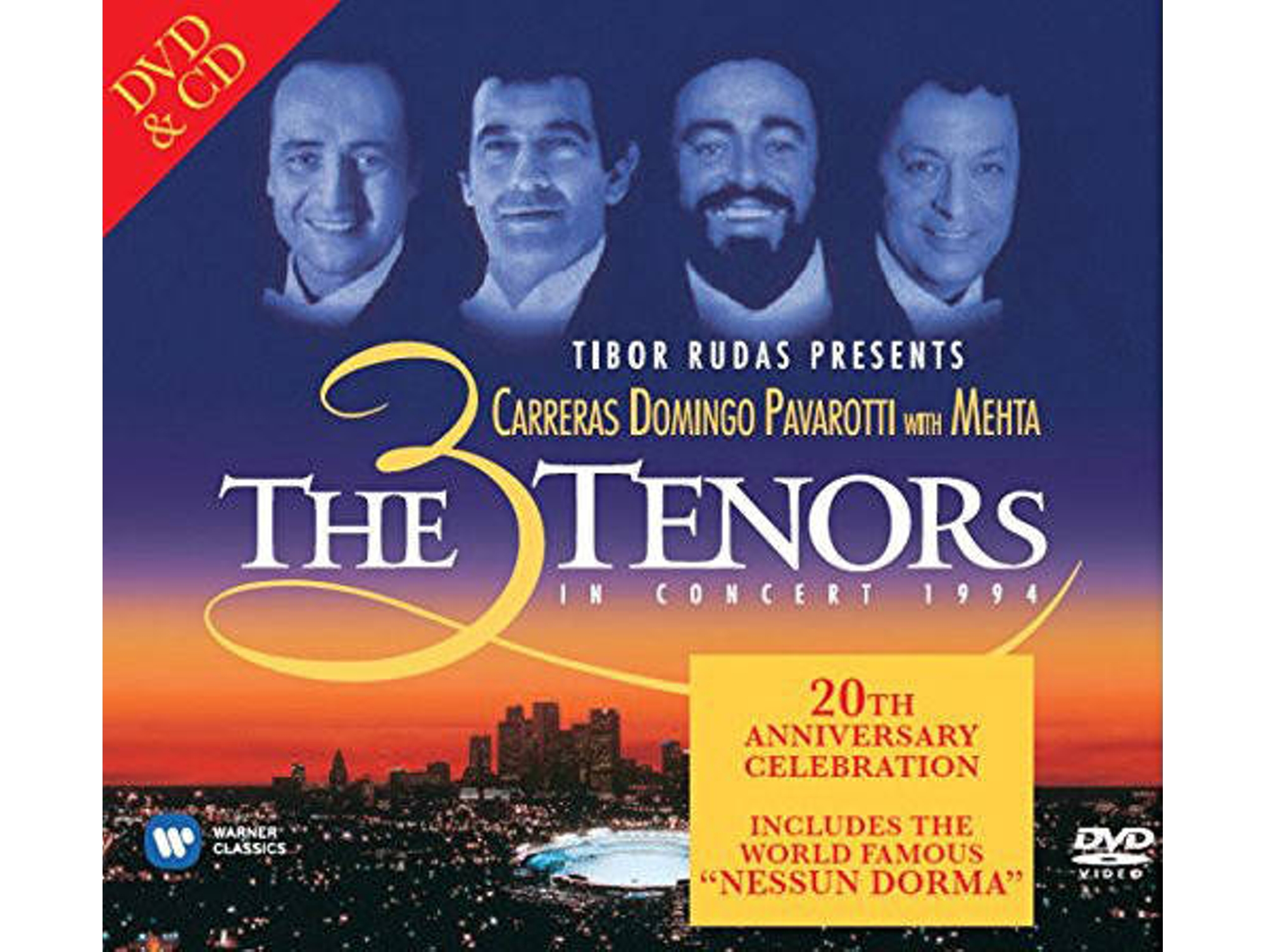 CD + DVD Carreras, Domingo, Pavarotti With Mehta - The 3 Tenors In Concert 1994