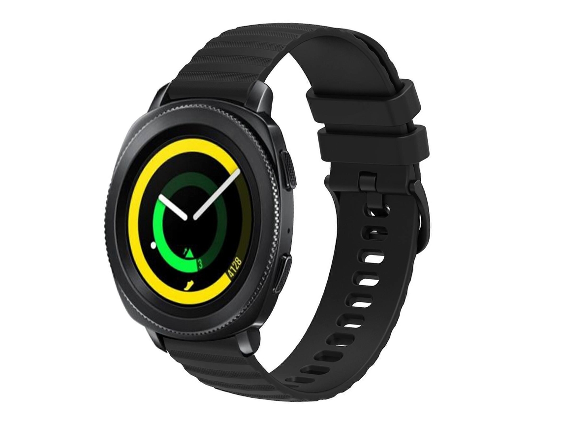 Pulsera de silicona sólida con diseño ondulado y puntos de 20 mm para Samsung Galaxy Gear Sport