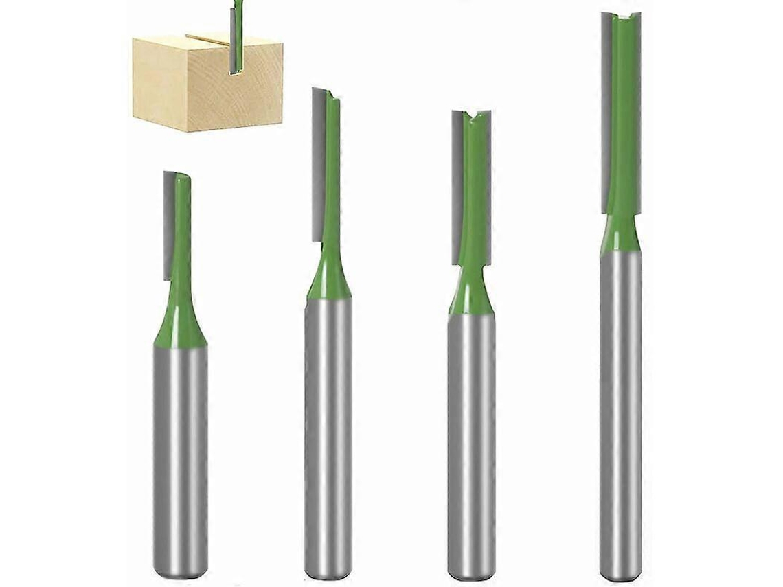 4 Brocas De Router Con Cuchilla De Carburo Para Madera, Tallas 3/4/5/6mm, Herramientas De Fresado