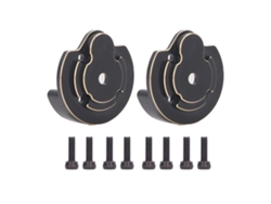 2 Piezas De Contrapesos De Latón Para Cubiertas De Portal Externo Para Coche Rc De Escalada Axial 1/18 Utb18 Capra