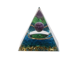 Pirámide de cristal Baok de 6 cm: generador de energía positiva para aliviar el estrés, sanar, meditar y decorar habitaciones.