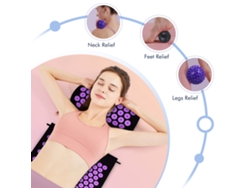 Juego de esterilla y almohada de acupresión