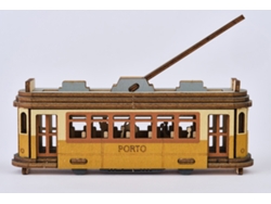 Puzzle 3D TRADEPORTUGAL Magnético em Madeira - Elétrico 22 do Porto (Edad Mínima Recomendada: 10 años - 46 Piezas)