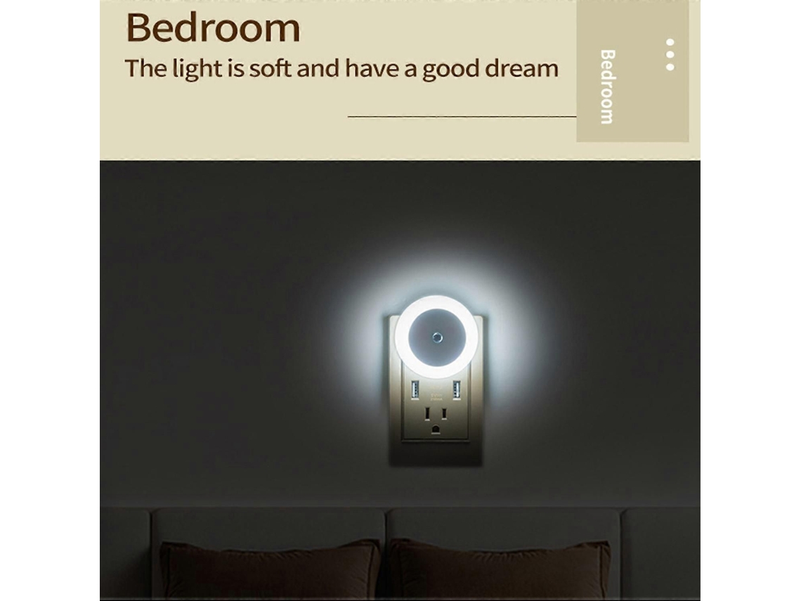 Luz nocturna GOKOCO con sensor para protección ocular.