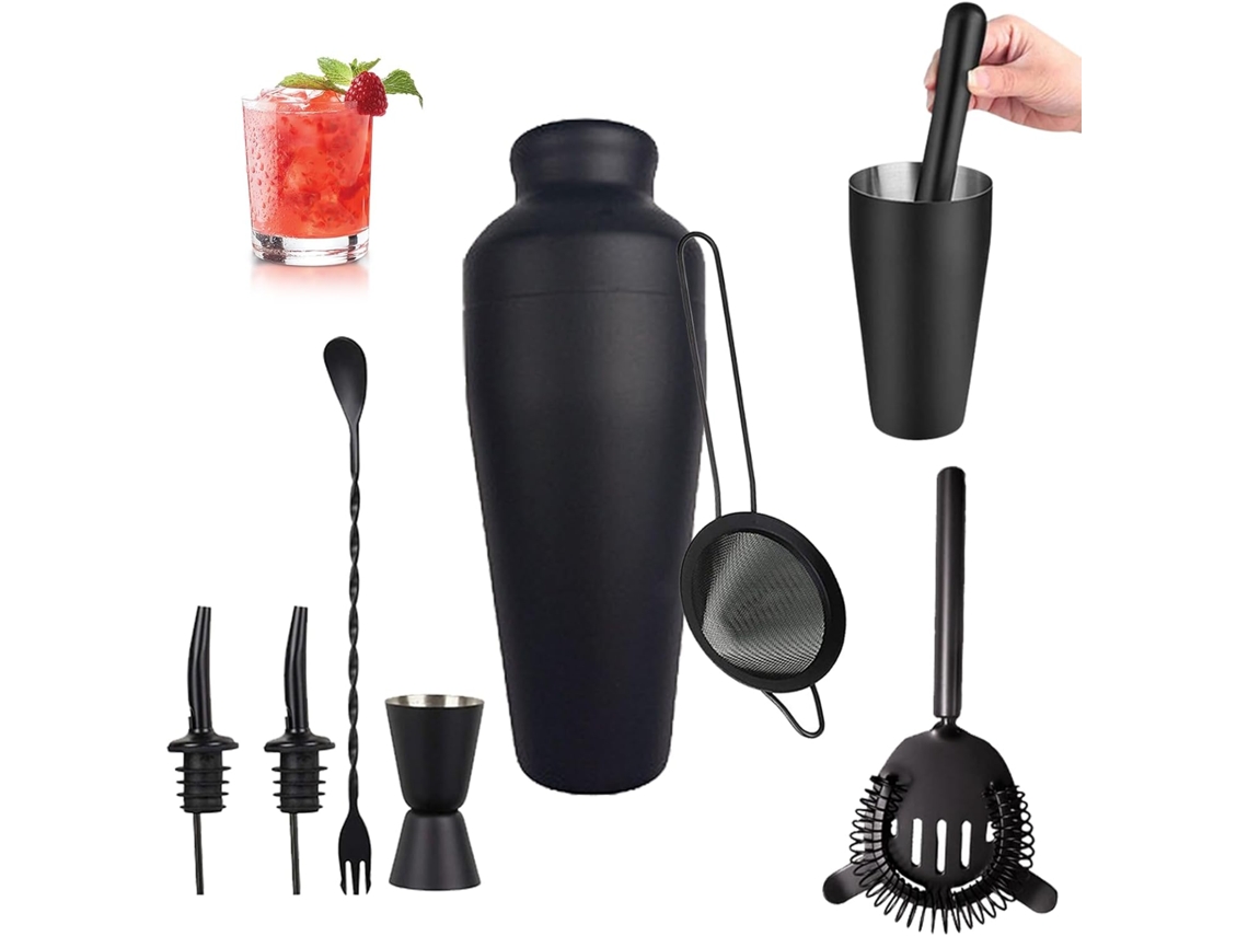 Kit De Cocteler A Para C Cteles Y Bebidas Combinadas Cuchara Mezcladora Acero Inoxidable Accesorios Bar Coctelera