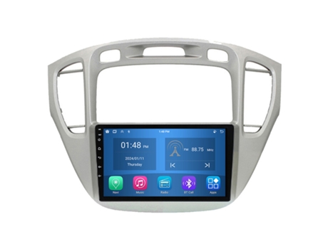 Autoradio 4GB RAM64GB ROM ROVERONE para Toyota Highlander 1 XU20 2001 - 2007 CarPlay Android Coche Radio Bluetooth Navegación