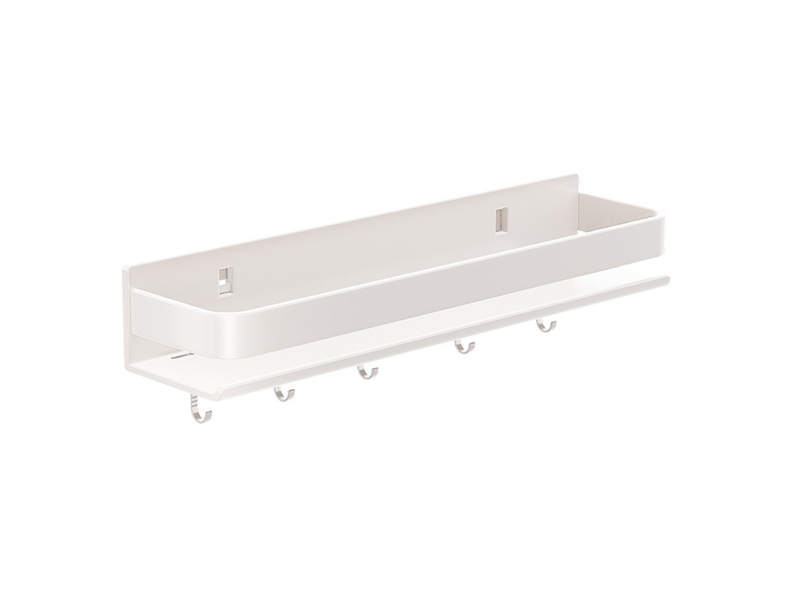 Estante Para Especias De Pared, Acero Al Carbono, Multifuncional, Blanco