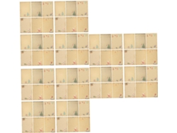 60 Piezas De Papel Kraft Para Cartas Navideñas.
