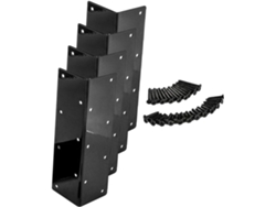 Juego de 4 soportes angulares reforzados para estantes, montaje de camas elevadas y SFUSHOS