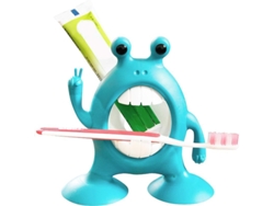 Soporte Para Cepillo De Dientes Con Forma De Rana De Dibujos Animados, Ideal Para Niños Y Niñas. Accesorio De Baño Para Niños Y Niñas.