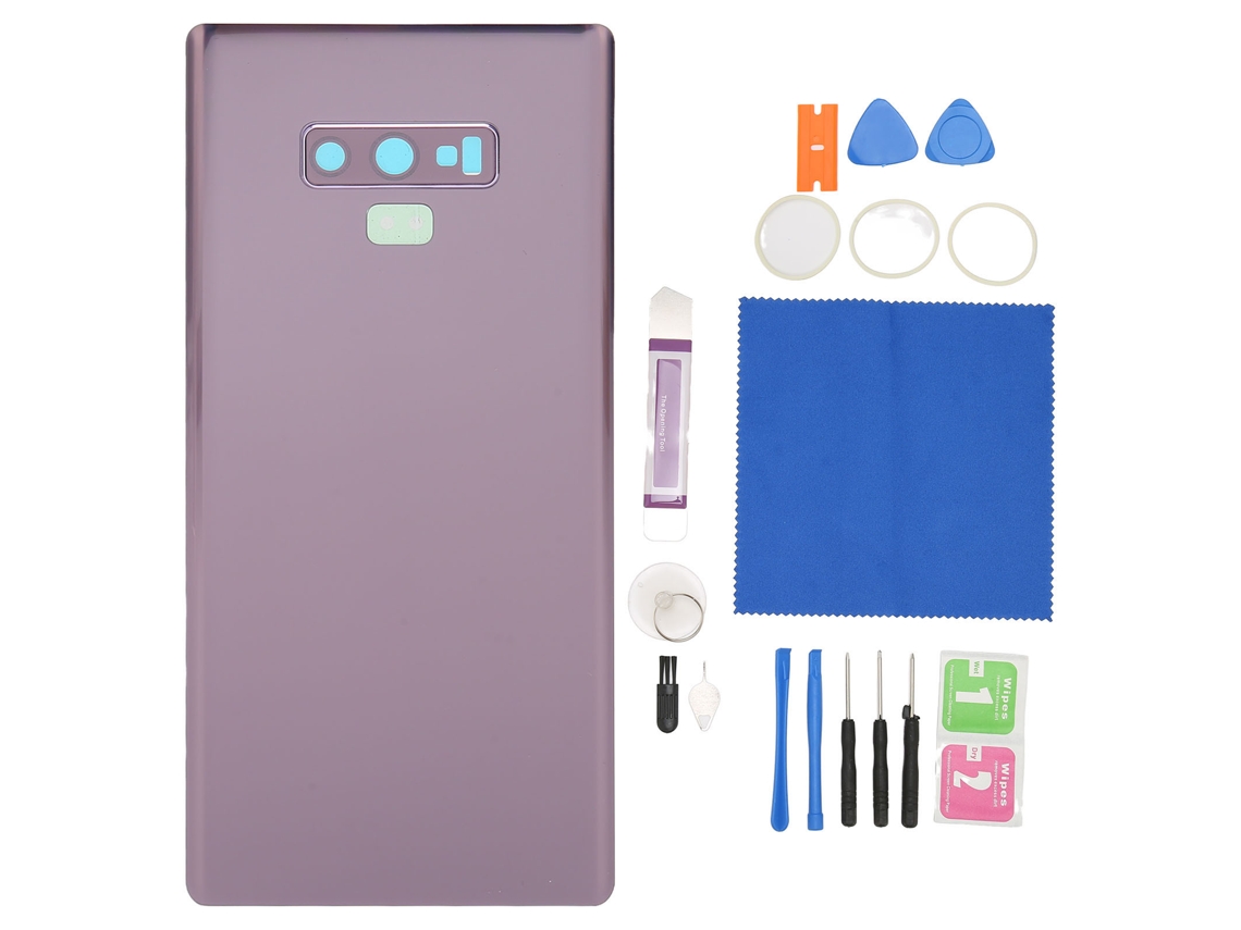 Reemplazo De La Cubierta Trasera De Vidrio Para Samsung Galaxy Note 9 Sm N960, Color Morado
