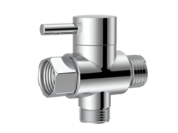 Válvula Tee G 1/2 Em Latão Cromado Polido, Ideal Para Ducha Fixa E Manual De Banheiro.