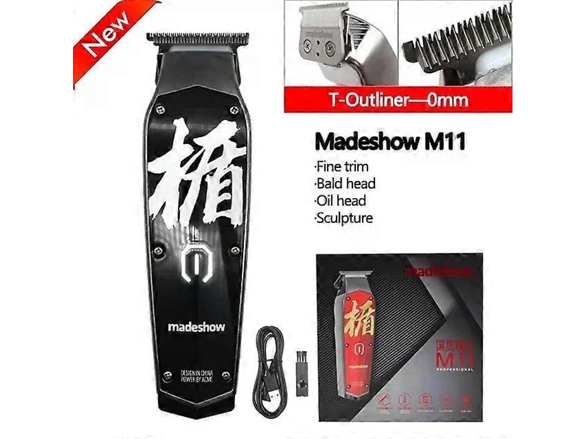 Cortadora de pelo profesional M11 para hombre, afeitadora eléctrica, recortadora con grabado especial para barbería, Nostalgia88