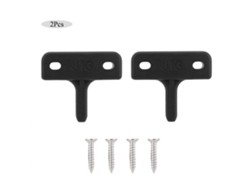 Kit de 2 abrazaderas planas resistentes y duraderas para invernaderos y ventanas