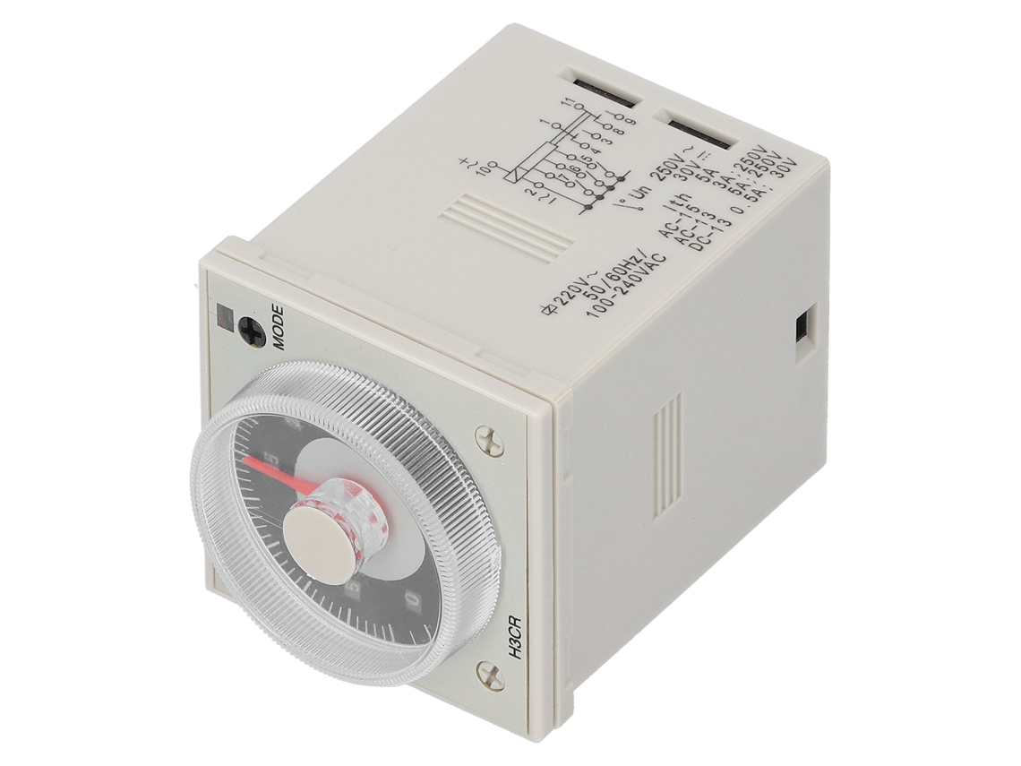 Relé De Tiempo H3cr‑a Control Por Perilla 11pin Temporizador De Retardo Ajustable Flexible