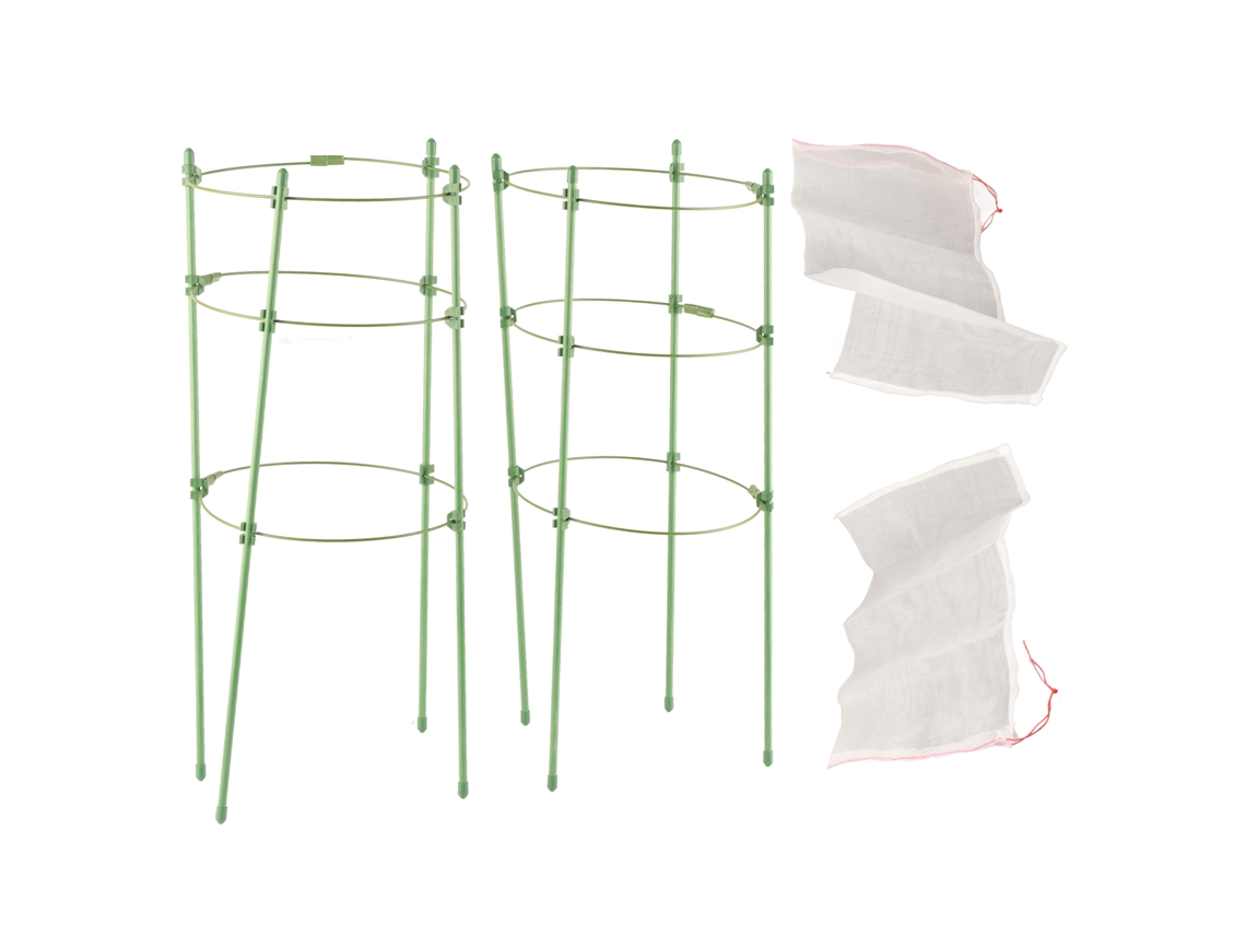 Eslingas de plástico transparente para plantas de jardín, protectores multifuncionales contra pájaros y gallinas.