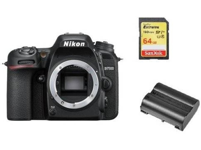 Kit Cámara Réflex NIKON D7500 + SD 64GB + EN-EL15A