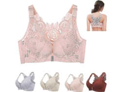 Sujetador Floral Secrets Comfort Rose Sin Alambre, Cierre Frontal, Tallas Grandes, Suave Y Ajustable 36a-b 36a-b Piel Polvorienta