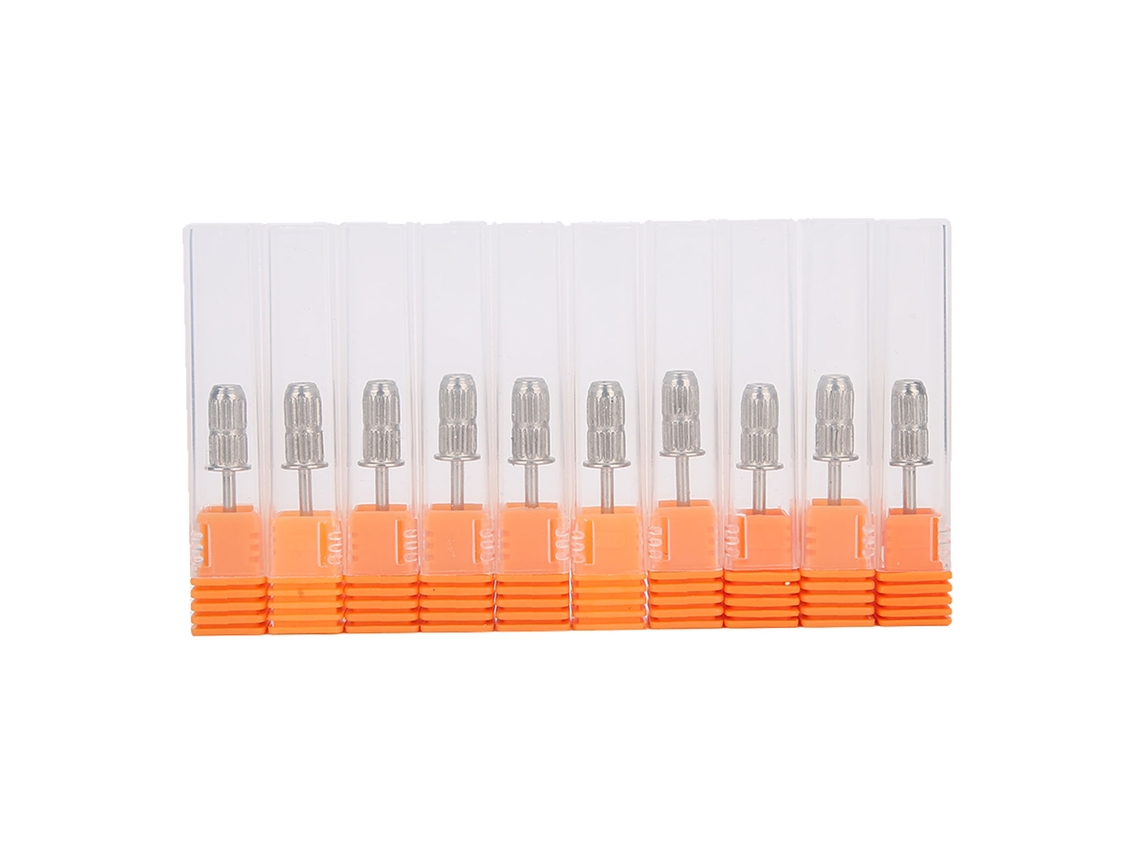 Rebe-10 piezas Mandril de banda de lijado de uñas 2,35 mm Accesorio para taladro eléctrico para manicura Plateado