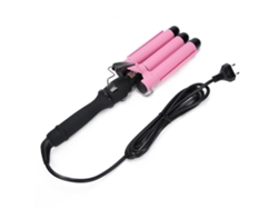 Plancha De Rizos Triple Tubo Lcd Wand De Rizado Eléctrico Herramienta De Peinado Plug Eu 25mm/1in