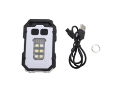 Rebe-linterna Llavero Led Recargable Usb 8 Modos Abs Mini Bolso Luz De Trabajo Camping Senderismo Pesca