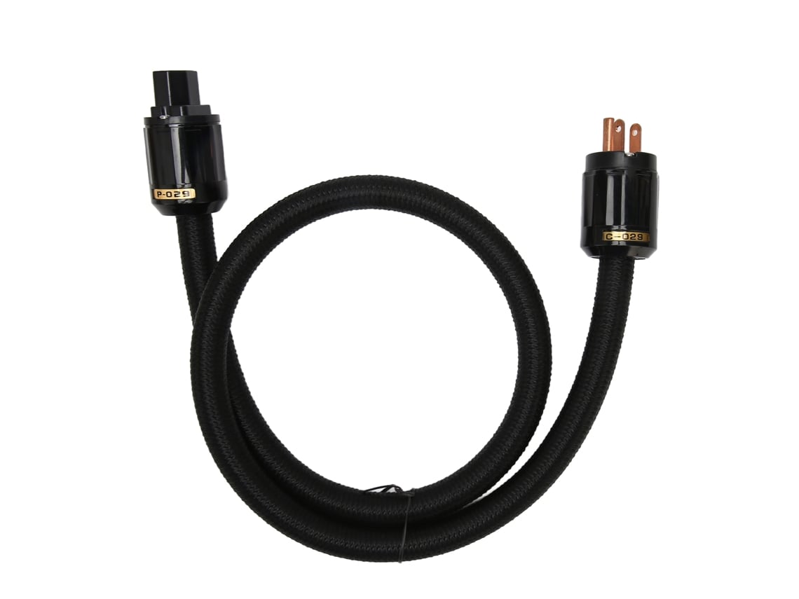 Cabo De Energia Hifi 12awg 3 Núcleos Cobre Puro 15a Plug Para Equipamentos De Som Amplificador