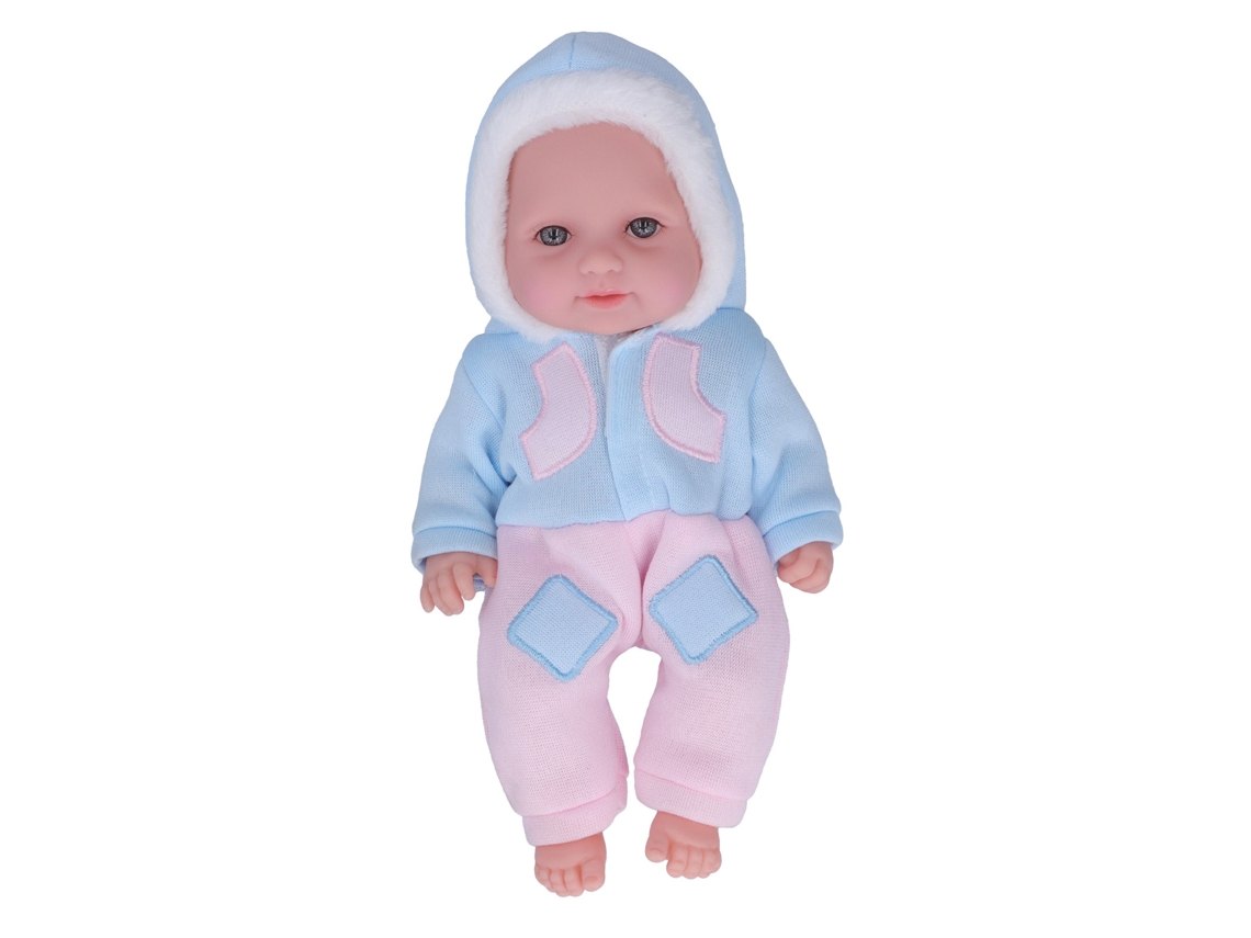 Rebe - Boneca Reborn de 28 cm com articulações móveis, corpo macio e roupas fofas.