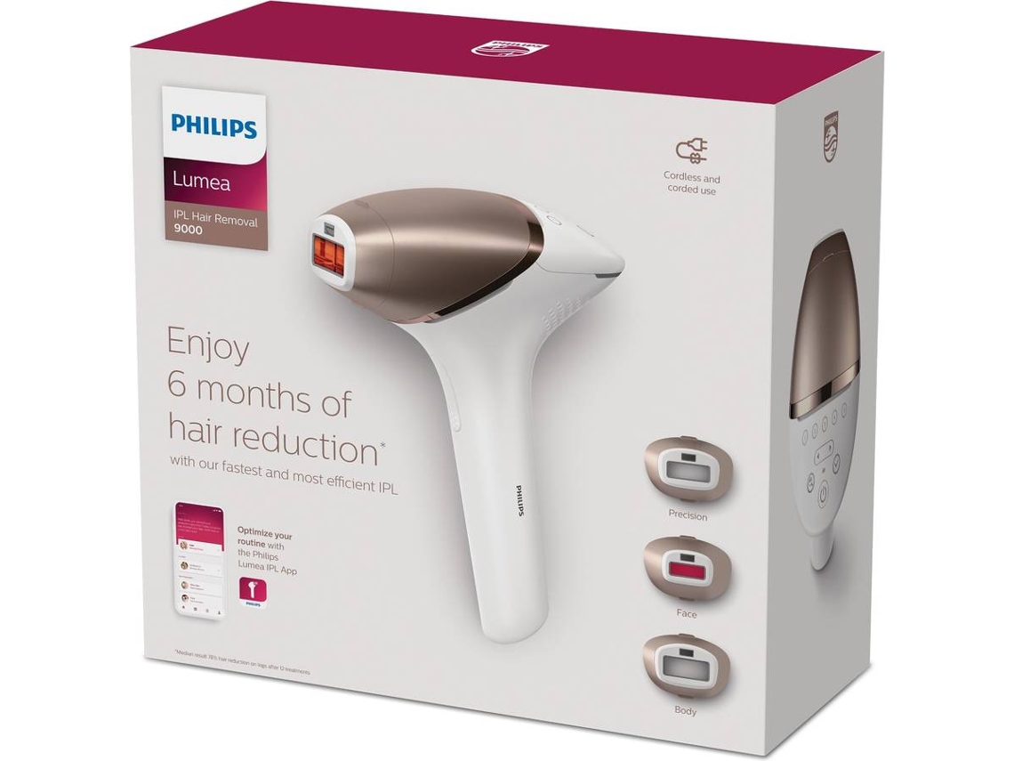 Depiladora de luz pulsada para rostro y cuerpo Philips Lumea