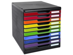 Caja Cajón EXACOMPTA Modulo A4 10 Cajones Arlequín