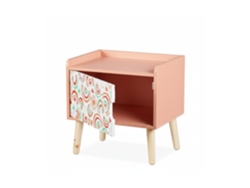 Mesa De Cabeceira Para Crianças Relaxdays, Com Compartimento, Hbt: 41 X 40 X 30 Cm, Quarto Infantil, Cómoda Colorida.