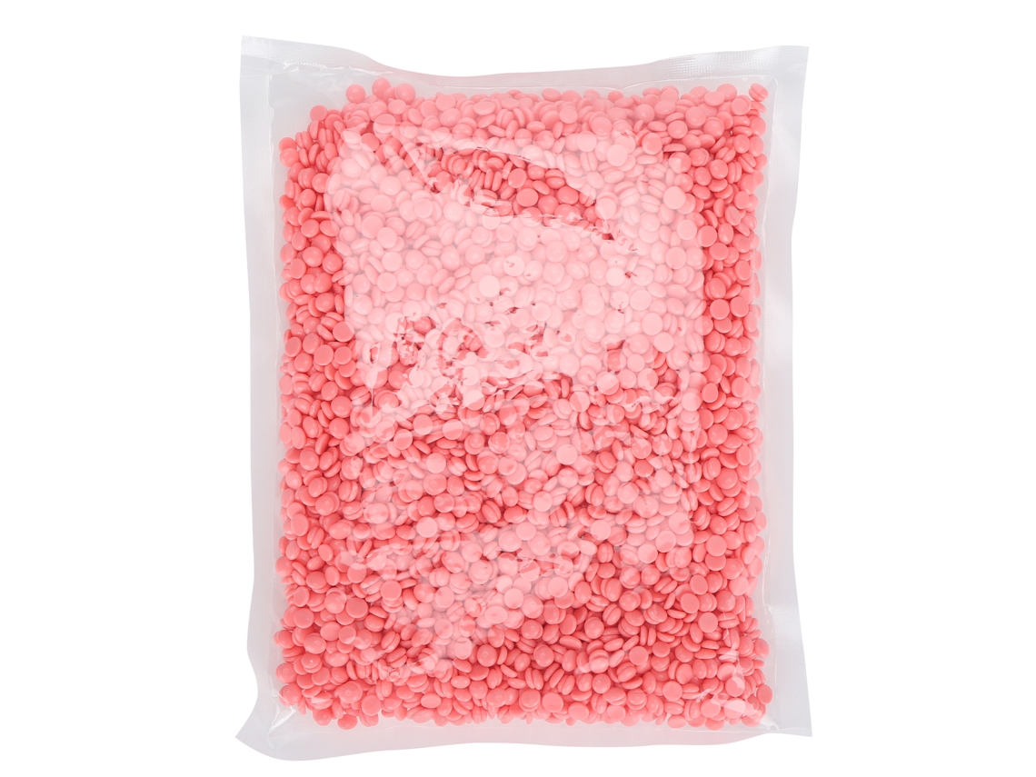 Ceras duras para depilación femenina, 500 g, color rosa
