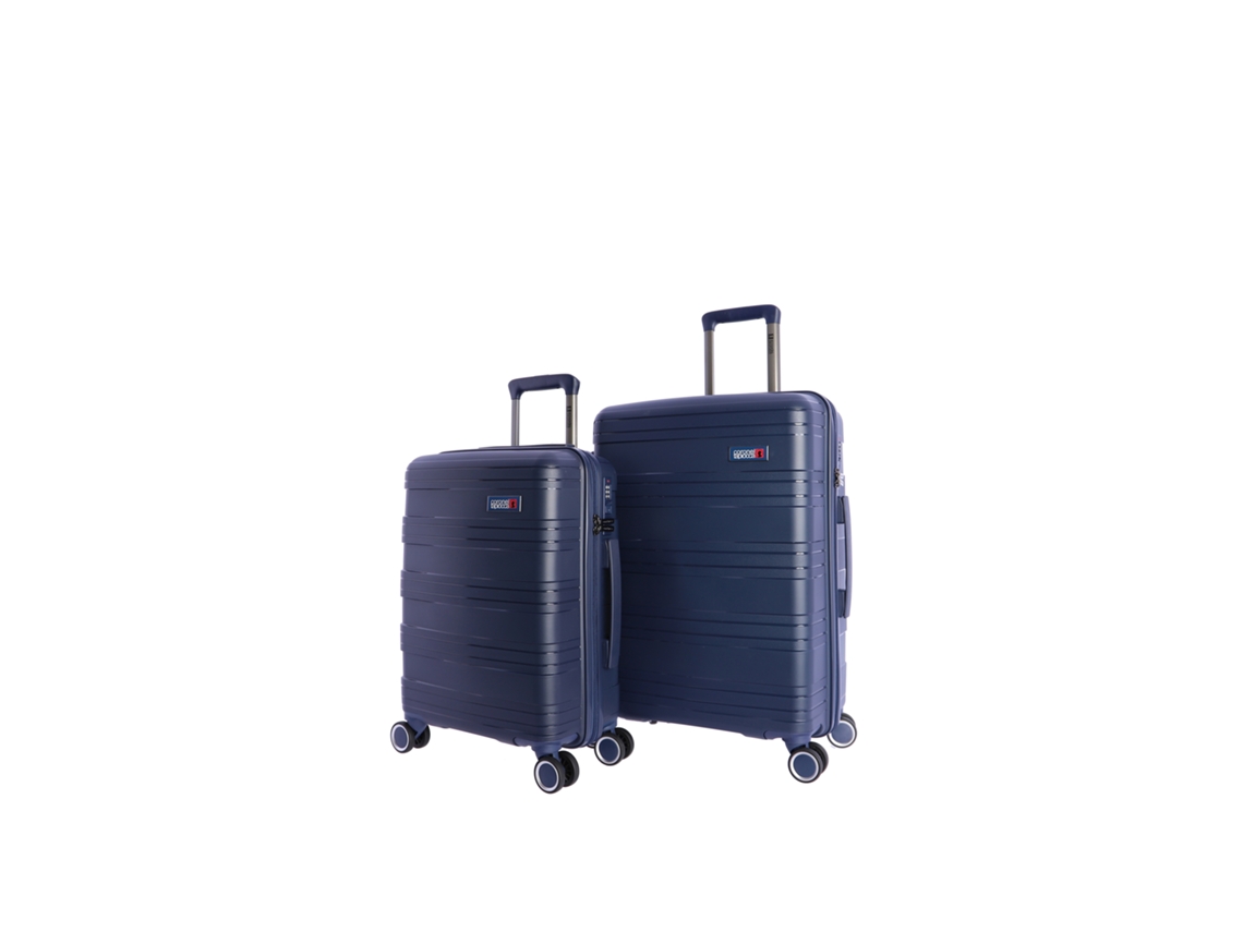 Maleta de Cabina CORONEL TAPIOCCA Mediana y Cabina Azul ( 55x40x20cm/ 64x45x25cm - 88 L)