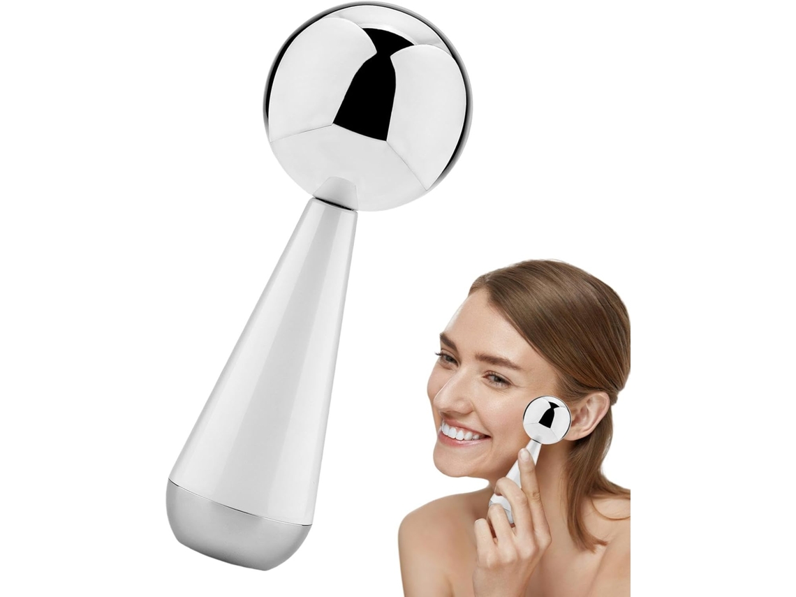 Globes De Glace Pour Le Visage, Rouleau Visage - Rouleau Massage Du Froid A En Acier Inoxydable Y