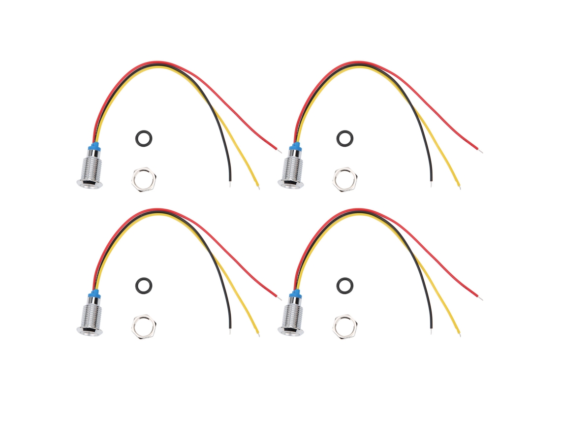 Leds Redondos Pre-fios 110-220v À Prova D'água 2 Cores Sunflare
