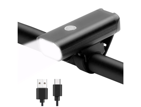 Luz de bicicleta Led Luz delantera de bicicleta Luz de bicicleta de montaña Impermeable Recargable UsbBlack-Black ENZONS