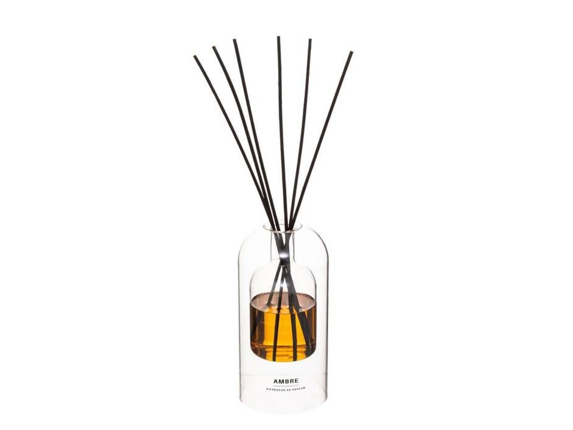 Difusor de perfume Atmosphera Amber, 150 ml, 6 varillas, diseño contemporáneo