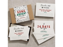 Calendário de Advento de Natal 2022, 24 Cartões de Contagem Regressiva para Natal