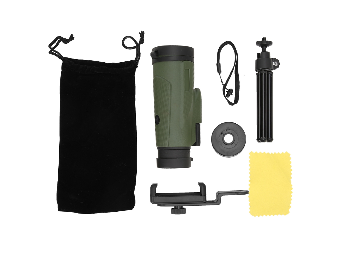 NEVEANCE Telescopio Monocular Óptico HD 12x50 Impermeable Portátil Ligero de Visión Nocturna para Exterior